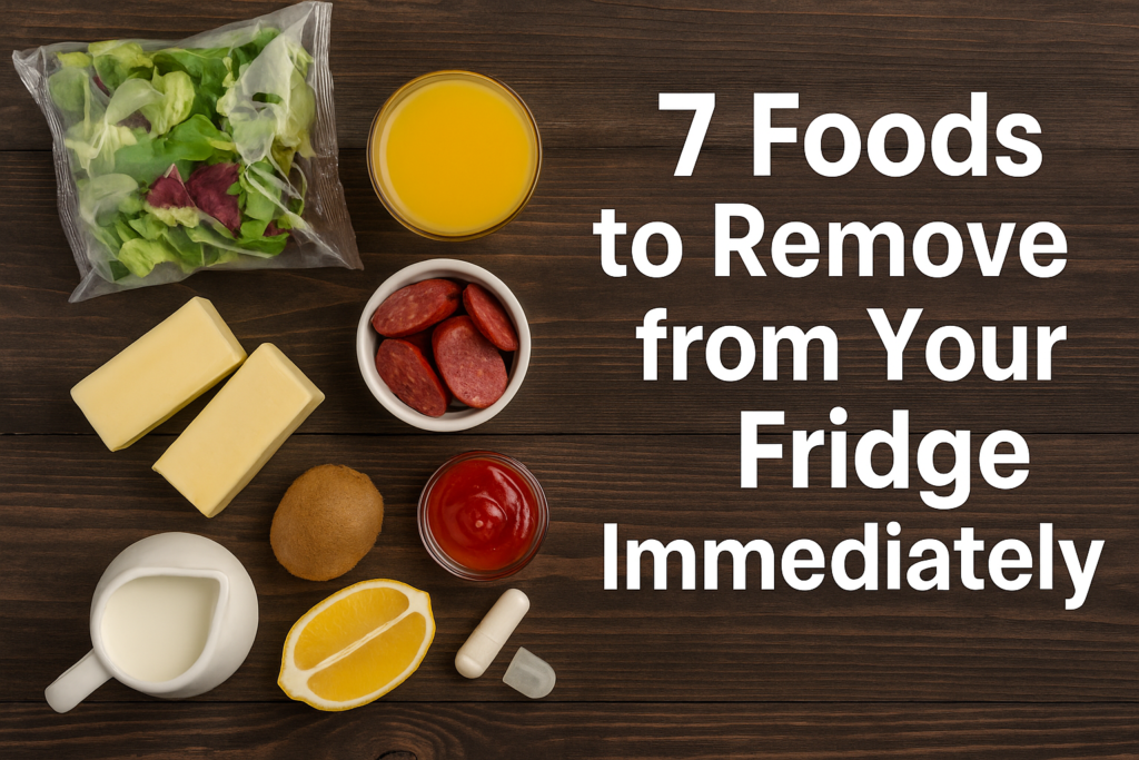 Foods that cause illness, take them out of your refrigerator and throw them away immediately